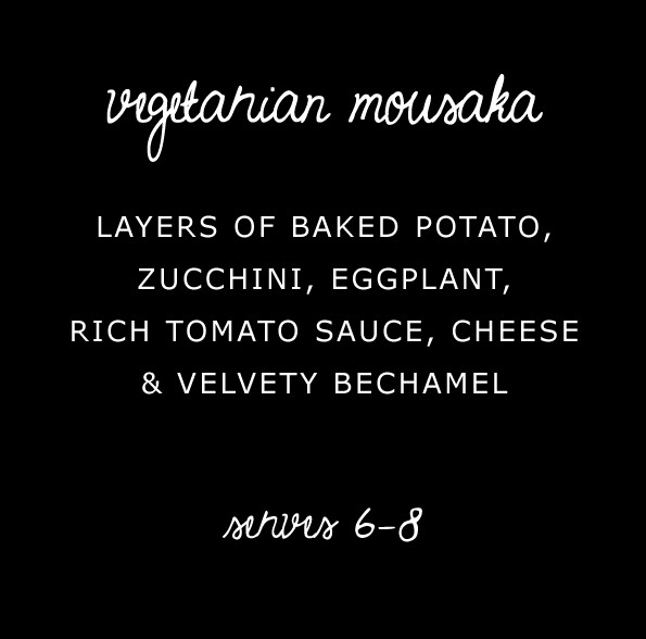 VEGETARIAN MOUSAKA