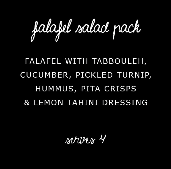 FALAFEL SALAD PACK (V)