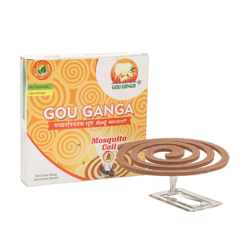 Mosquito Repellent Coil made from Desi Cow Dung (Safe, Herbal)