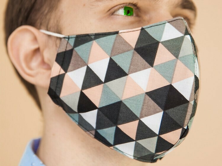 Designer Cloth Face Mask (N95 like Snug-fit Design)