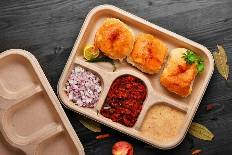 Sugarcane Bagasse Pulp Biodegradable, Compostable and Disposable Vessels
