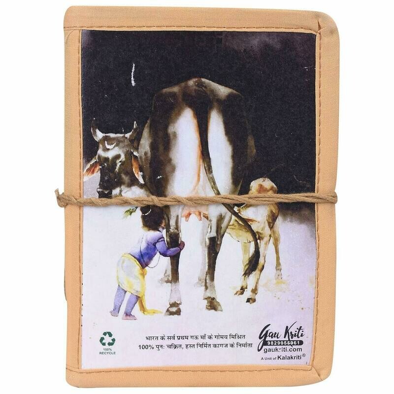 Cow Dung Cloth Stitch Note Book