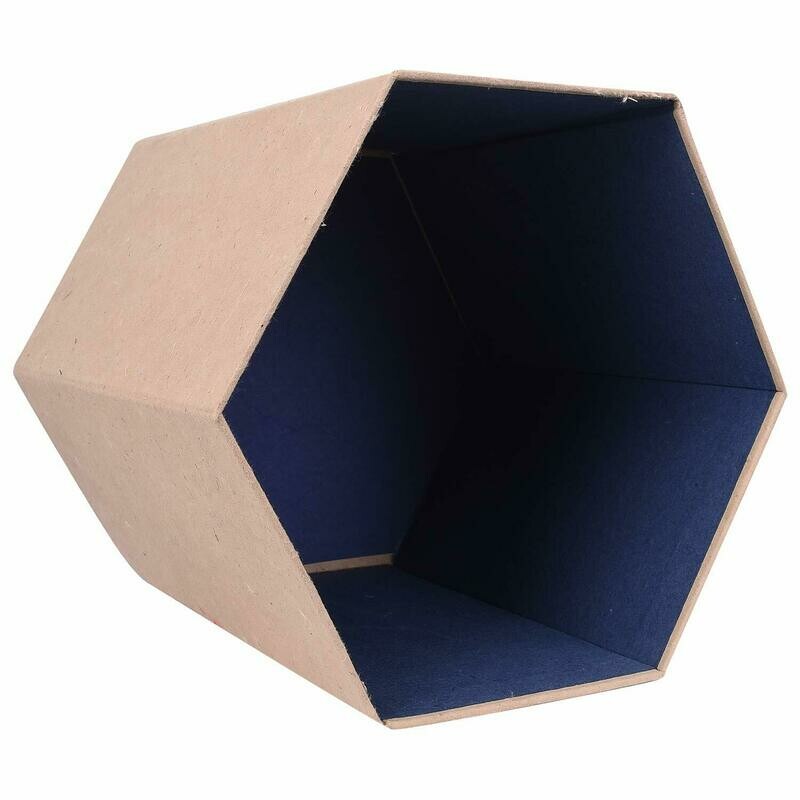Waste Dust Bin (Hexagon) Made from Cow Dung/gobar
