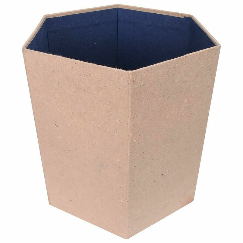 Waste Dust Bin (Hexagon) Made from Cow Dung/gobar