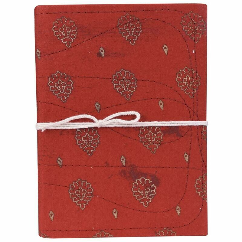 Cloth Stitch Note Book Made from Cow Dung/gobar