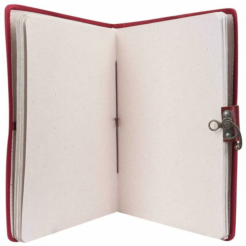 Diary with Brass Lock Made from Cow Dung/Gobar