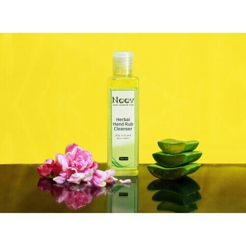Neev Herbal Hand Rub Cleanser with Aloevera and Rose Water 200ml