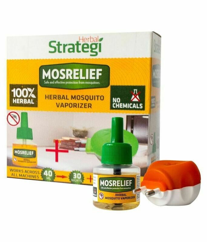 Strategi Herbal Mosquito Repellent Vaporizer Machine + Refill 30 Nights 100g
