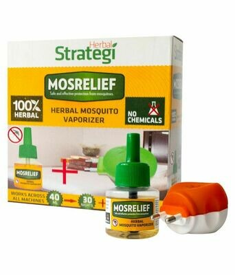Strategi Herbal Mosquito Repellent Vaporizer Machine + Refill 30 Nights 100g