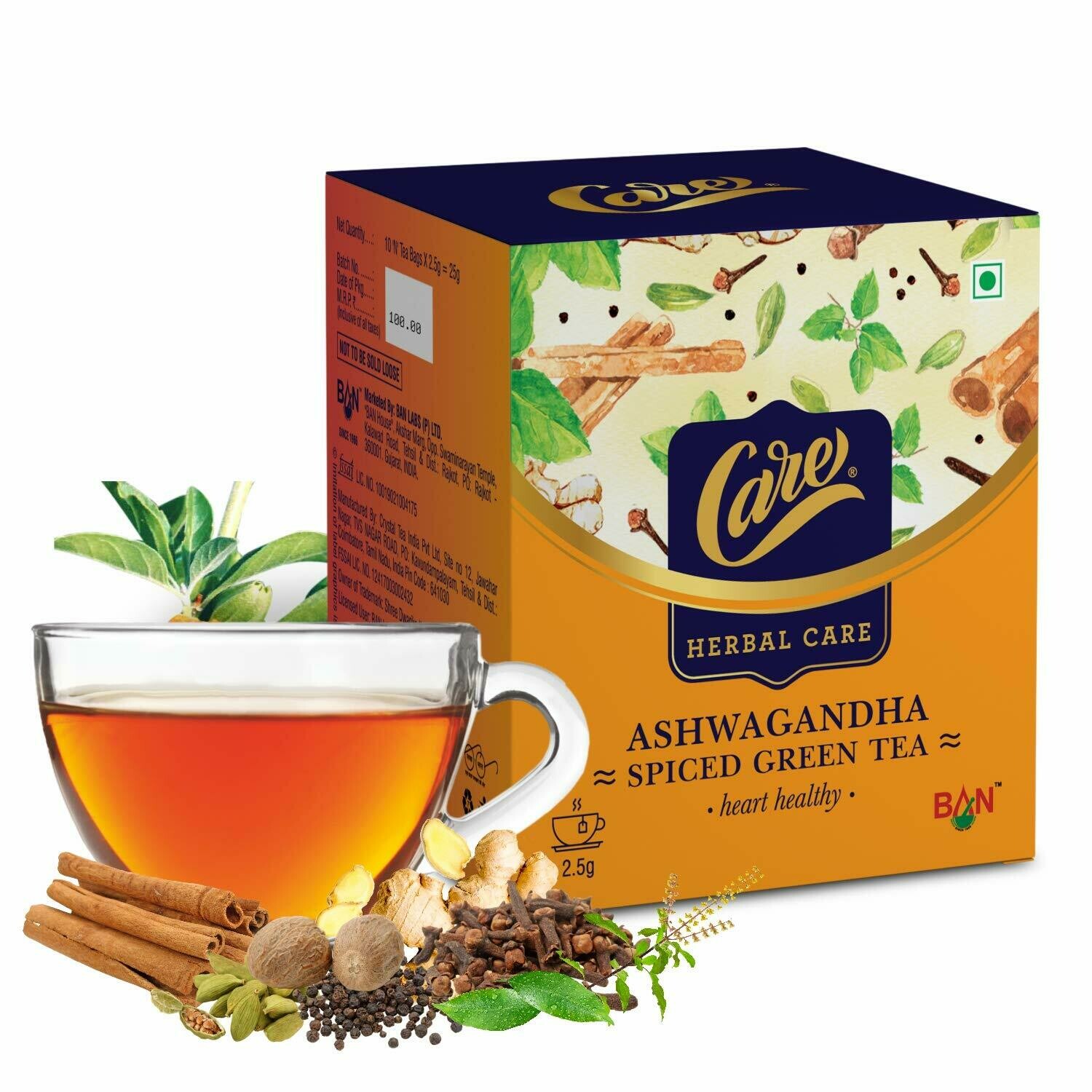 Care Ashwagandha Spiced Green Tea