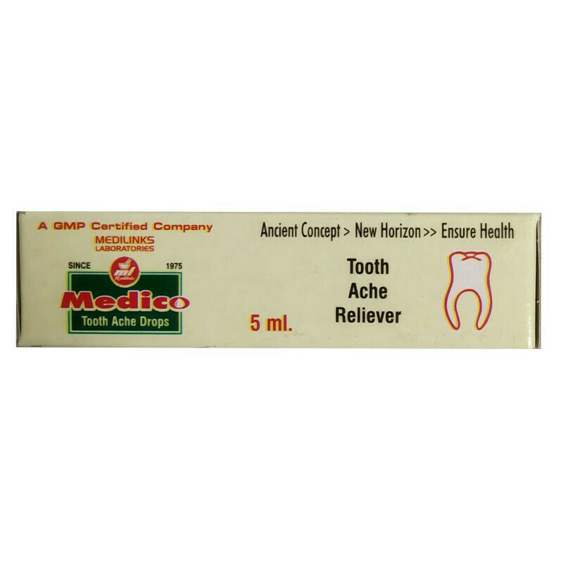 🦷 MEDICO Tooth Ache Drops: Traditional Support for Dental Comfort with Gingelly Oil Base
