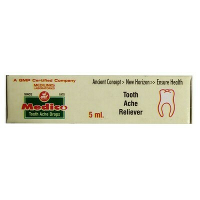 🦷 MEDICO Tooth Ache Drops: Traditional Support for Dental Comfort with Gingelly Oil Base