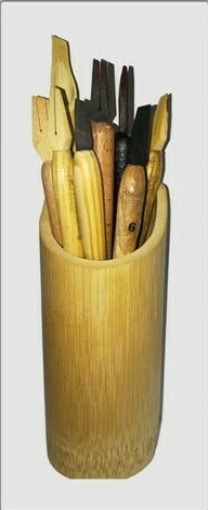 Bamboo Pen Stand