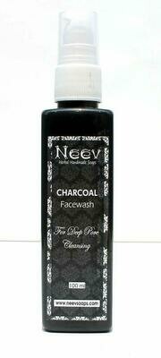 Neev Herbal Handmade Soaps Charcoal Face Wash for Deep Pore Cleansing 100ml