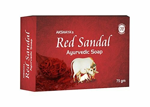 Akshaya&#39;s Red Sandal Ayurvedic Soap 75g