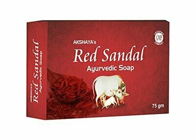 Akshaya's Red Sandal Ayurvedic Soap 75g