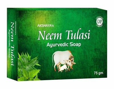 Akshaya&#39;s Neem Tulsi Ayurvedic Soap 75g