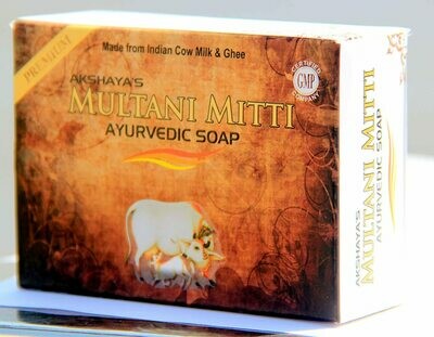 Akshaya's Multani Mitti Soap Ayurvedic Premium 125g
