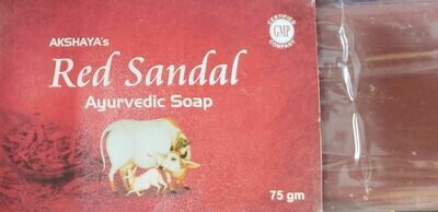 Akshaya's Red Sandal Ayurvedic Soap 75g
