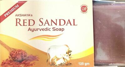 Akshaya's Red Sandal Ayurvedic Soap 125g