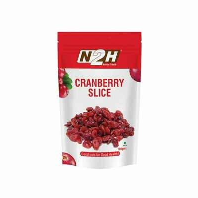 N2H Pure and Natural Cranberry Slice 100g