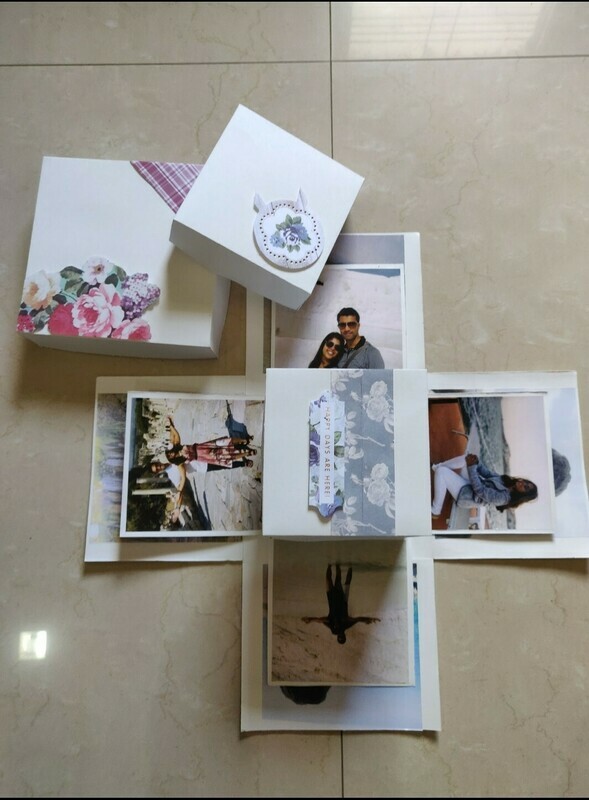 Tower Explosion Box Photo Album - Hand-Made
