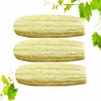 Natural, Eco-Friendly Loofah Scrubber for Bathing, Exfoliate, Cleanse Skin, or Wash Utensils