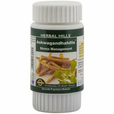 Herbal Hills Ashwagandha - General Wellness Withania Somnifera 60 Tablets
