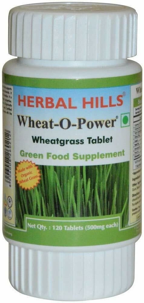 Herbal Hills Wheat-O-Power, Wheatgrass 60Tablets