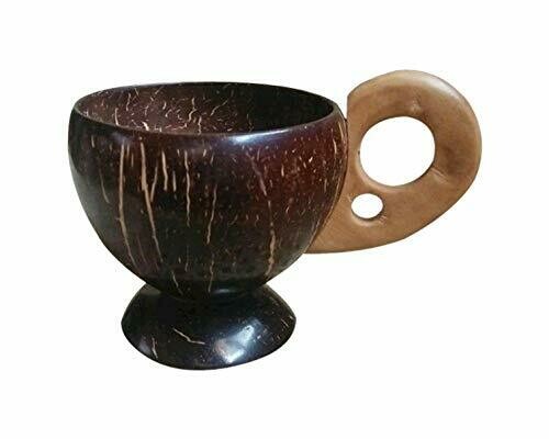 Coconut Shell Handmade Tea Cup With Handle Eco-Friendly