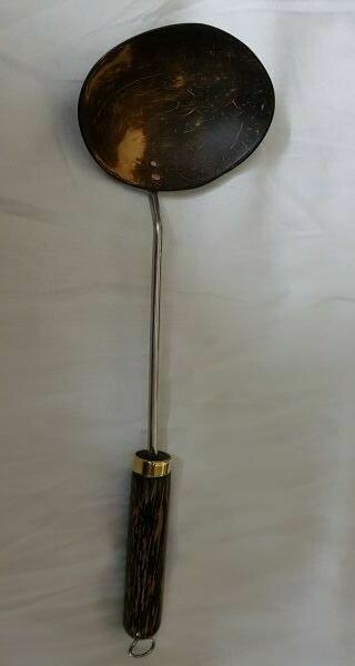 Coconut Shell Hand Made Cooking &amp; Serving Spoon Eco - Friendly