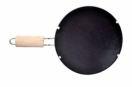 Black Mud / Clay Tawa Non-Stick Calories Rotis with Handle