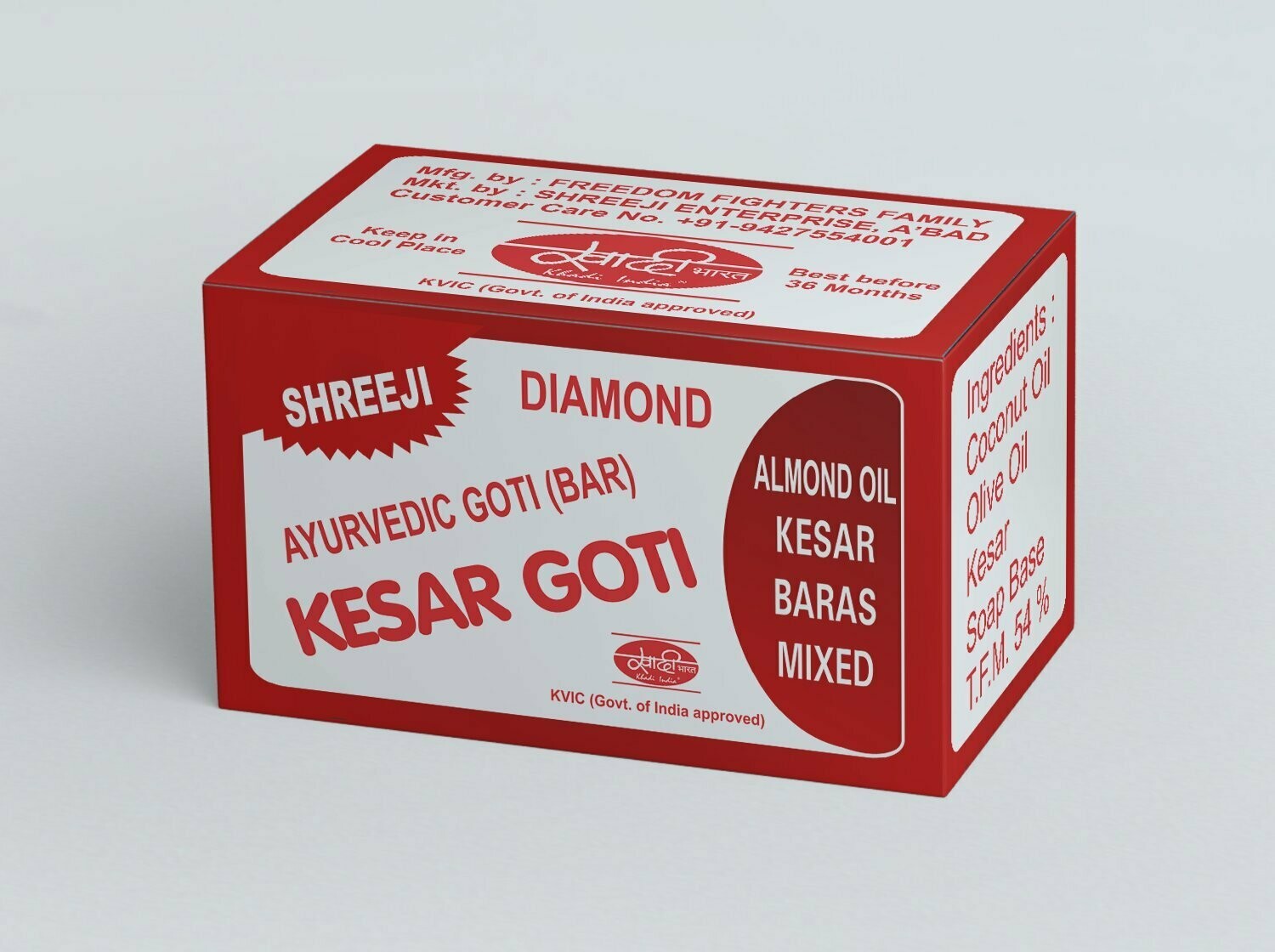 Kesar Goti Soap With Olive & Coconut oil 25g