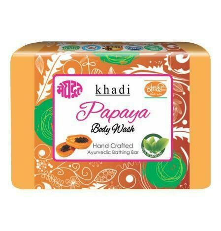 Meghdoot Khadi Ayurvedic Papaya Body Wash 125g