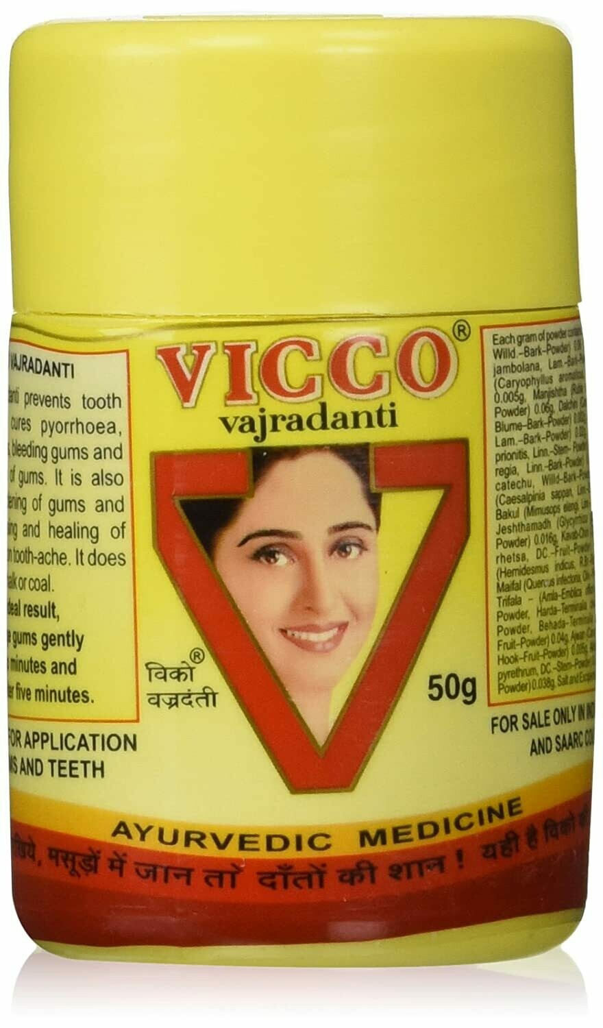 Vicco Vajradanti Ayurvedic Tooth Powder 50g