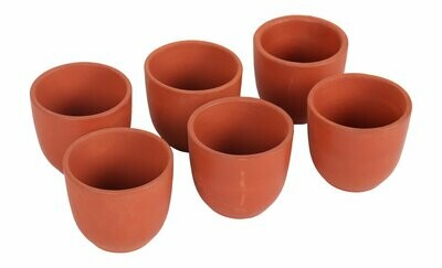 Mitticool Clay Cherry Cup Set 6 Pieces Brown 100ml