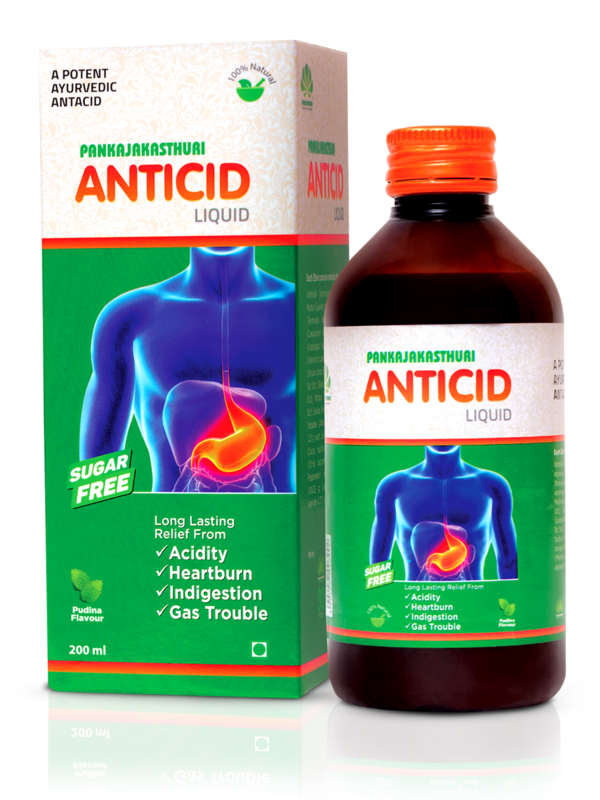 Pankajakasthuri Anticid Liquid Sugar Free 100ml