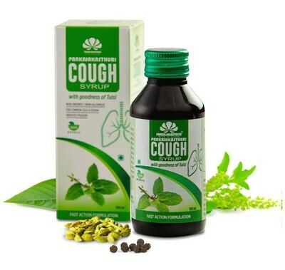 PANKAJAKASTHURI COUGH SYRUP WITH THE GOODNESS OF TULSI