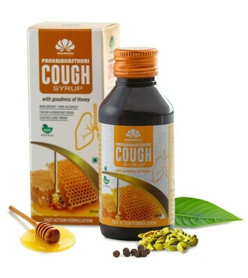PANKAJAKASTHURI COUGH SYRUP WITH GOODNESS OF HONEY 100ml