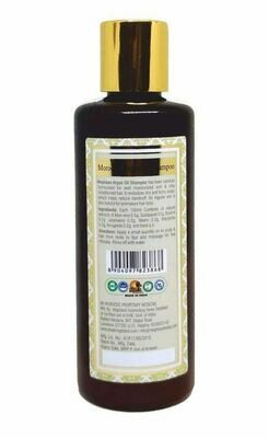 Khadi Meghdoot Moroccan Argan Oil Shampoo 210ml for well Moisturised &amp; Conditioned Hair