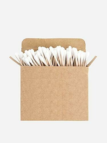 Eco-friendly Bamboo Wood and Cotton Swab Ear Buds Cleaner (Zero Plastic)