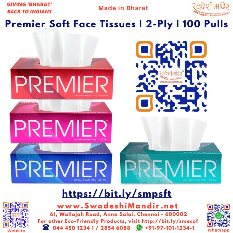 PREMIER SOFT FACE TISSUES | 2-Ply | 100 Tissues / Pulls