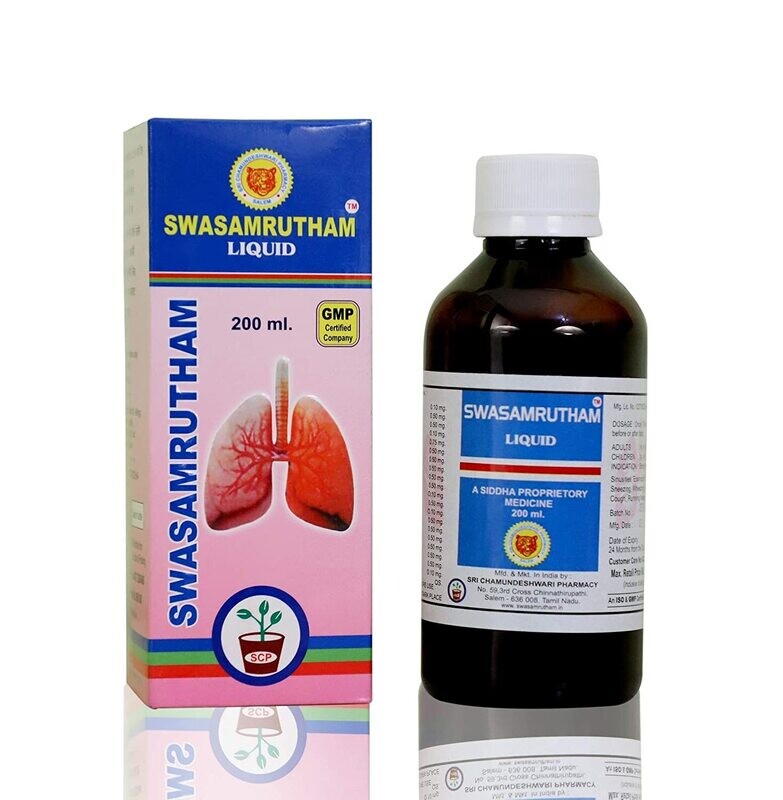 SWASAMRUTHAM LIQUID COUGH SYRUP  - 200ml