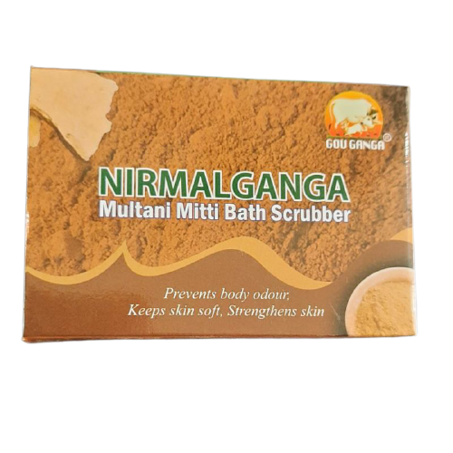 Gou Ganga Multani Mitti Bath Scrubber Soap -  75g