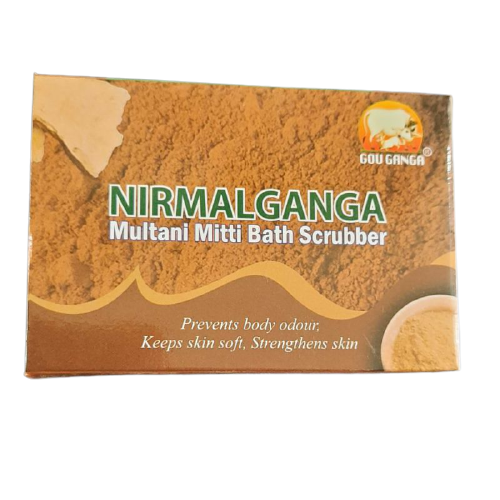 Gou Ganga Nirmlaganga Multani Mitti Bath Scrubber Soap -  75g