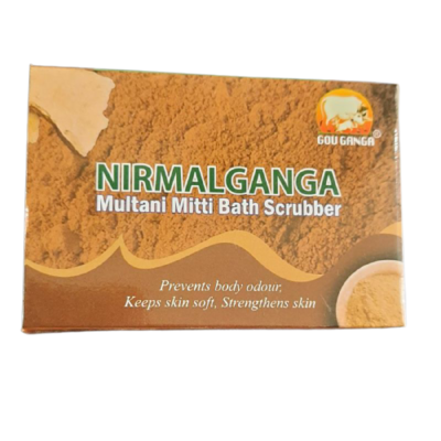 Gou Ganga Nirmlaganga Multani Mitti Bath Scrubber Soap - 75g