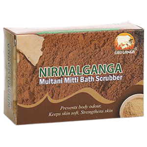 Gou Ganga Nirmlaganga Multani Mitti Bath Scrubber Soap -  75g