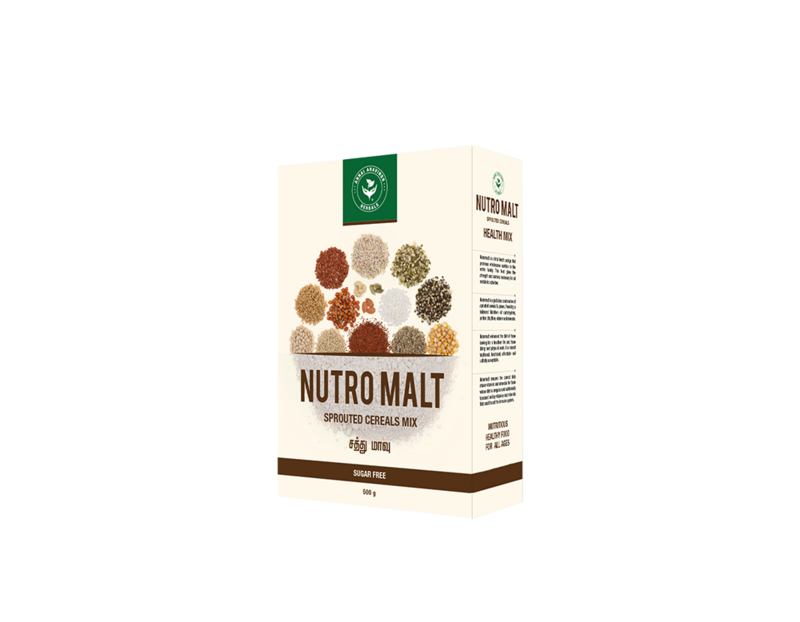 NUTROMALT SPROUTED CEREALS HEALTH MIX - Sathu Maavu - Sugar Free - 500g