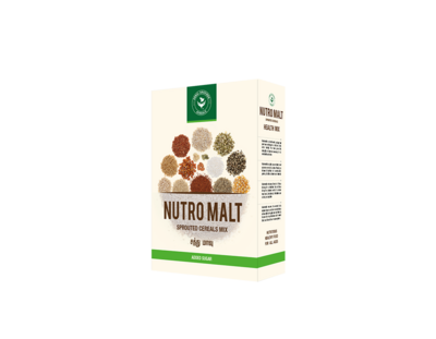 NUTROMALT SPROUTED CEREALS HEALTH MIX - SUGAR ADDED - SATHU MAAVU  - 500g