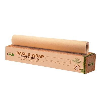Beco Baking & Cooking Parchment Paper | Cook 'n' Bake | 100% Natural Bamboo Pulp | Non-chemicalized and Chlorine-Free |
